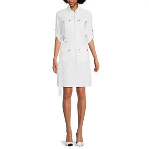 Sharagano Roll Up Pocket Dress Size 4P